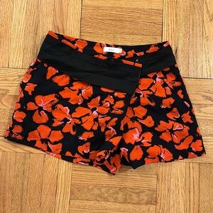 A.L.C. Floral Print Silk Short
